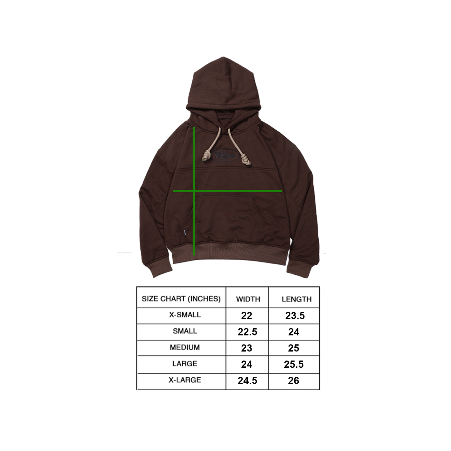"HOODIE" (CHOCO)