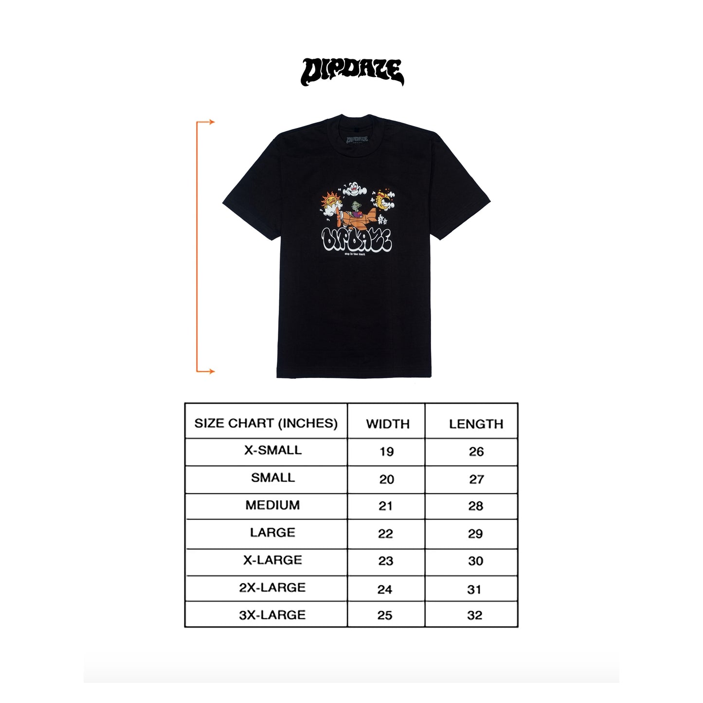 "SKY IS THE LIMIT" TEE (BLACK)