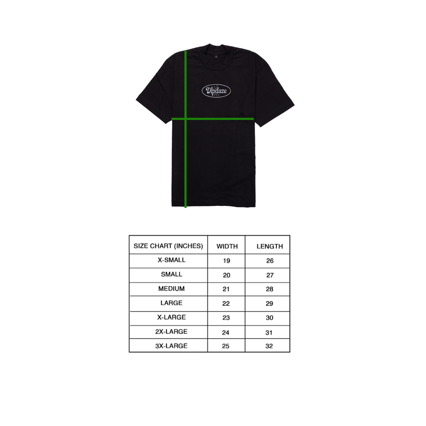 "CLASSIC TEE EMBROID LOGO" (BLACK)