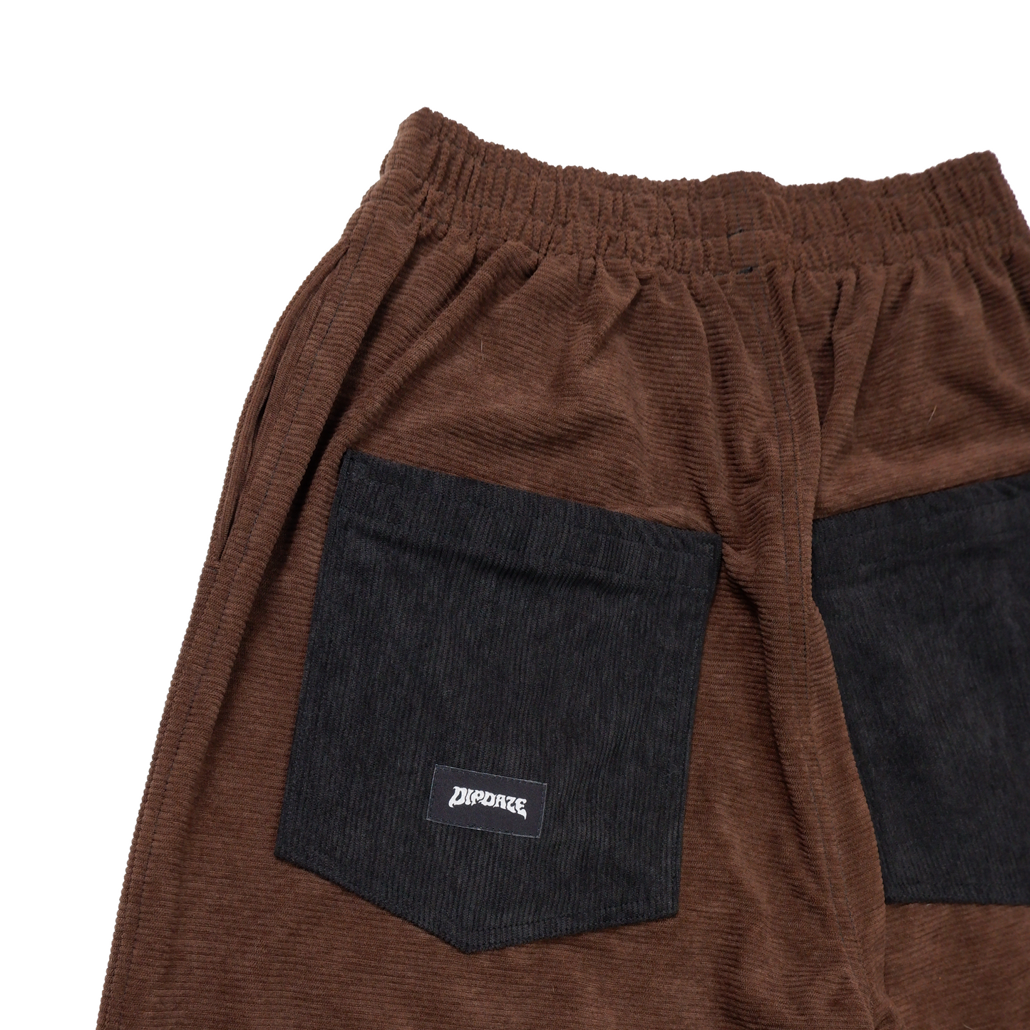 "CORDUROY WIDE-LEG PANTS" (CHOCO)