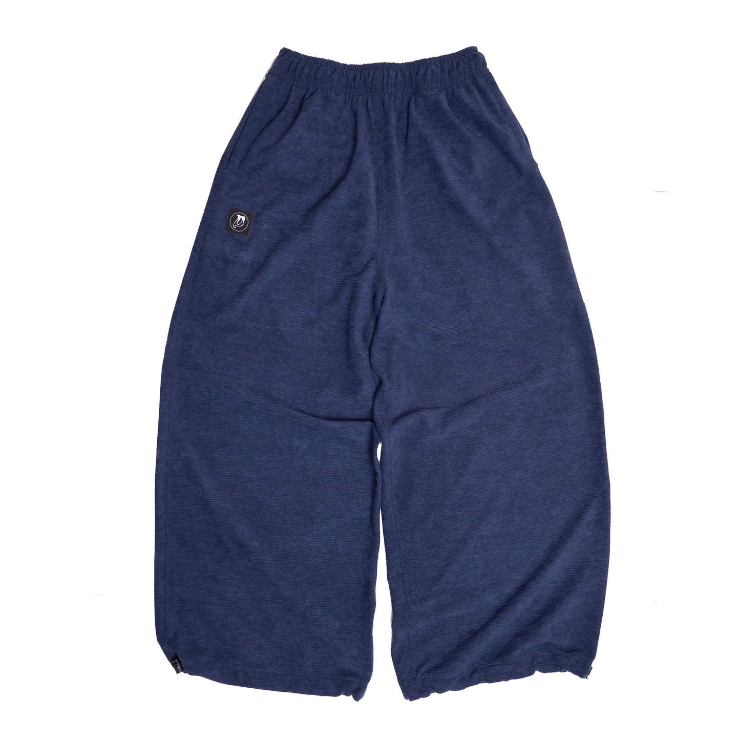 "CORDUROY WIDE-LEG PANTS" (NAVY BLUE)