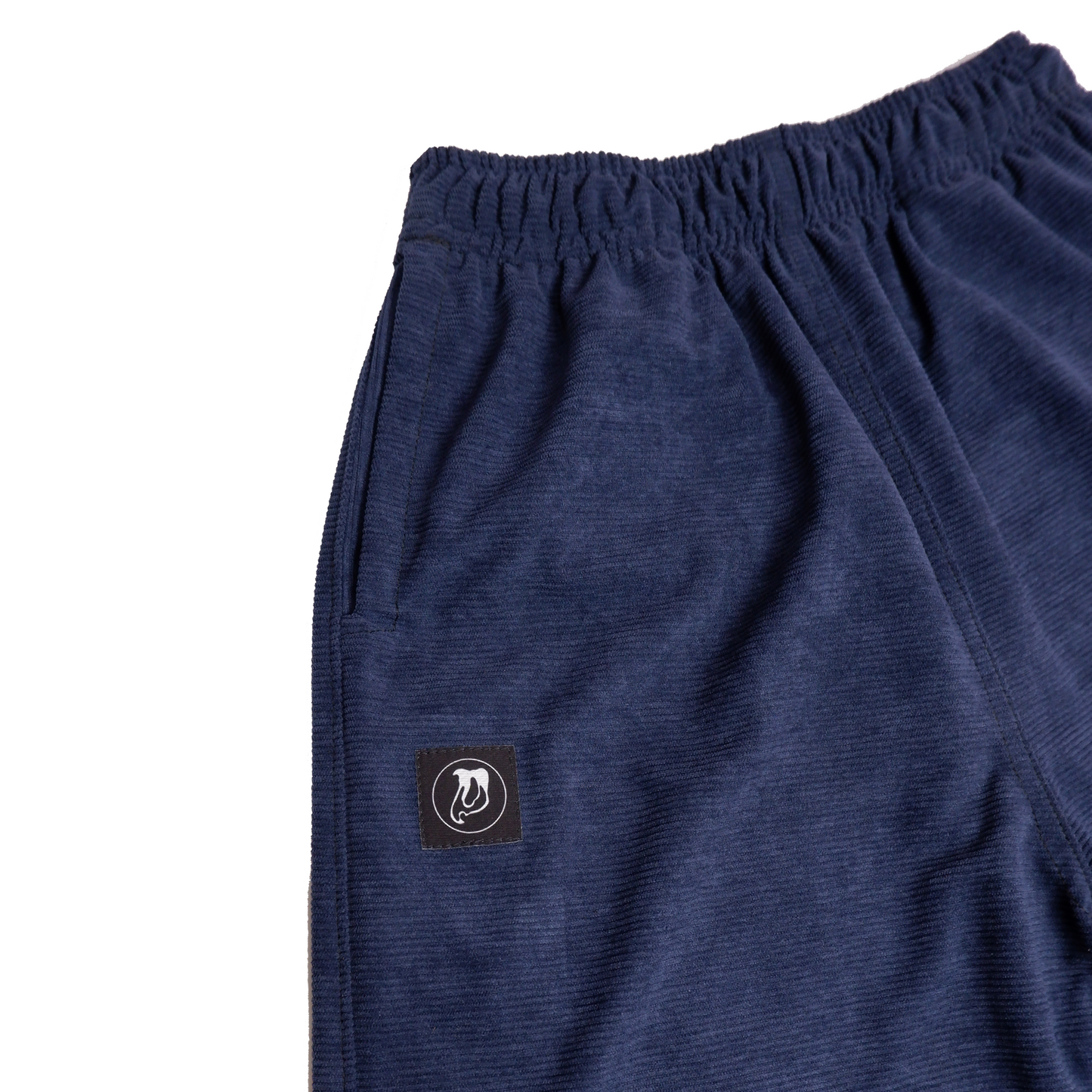 "CORDUROY WIDE-LEG PANTS" (NAVY BLUE)