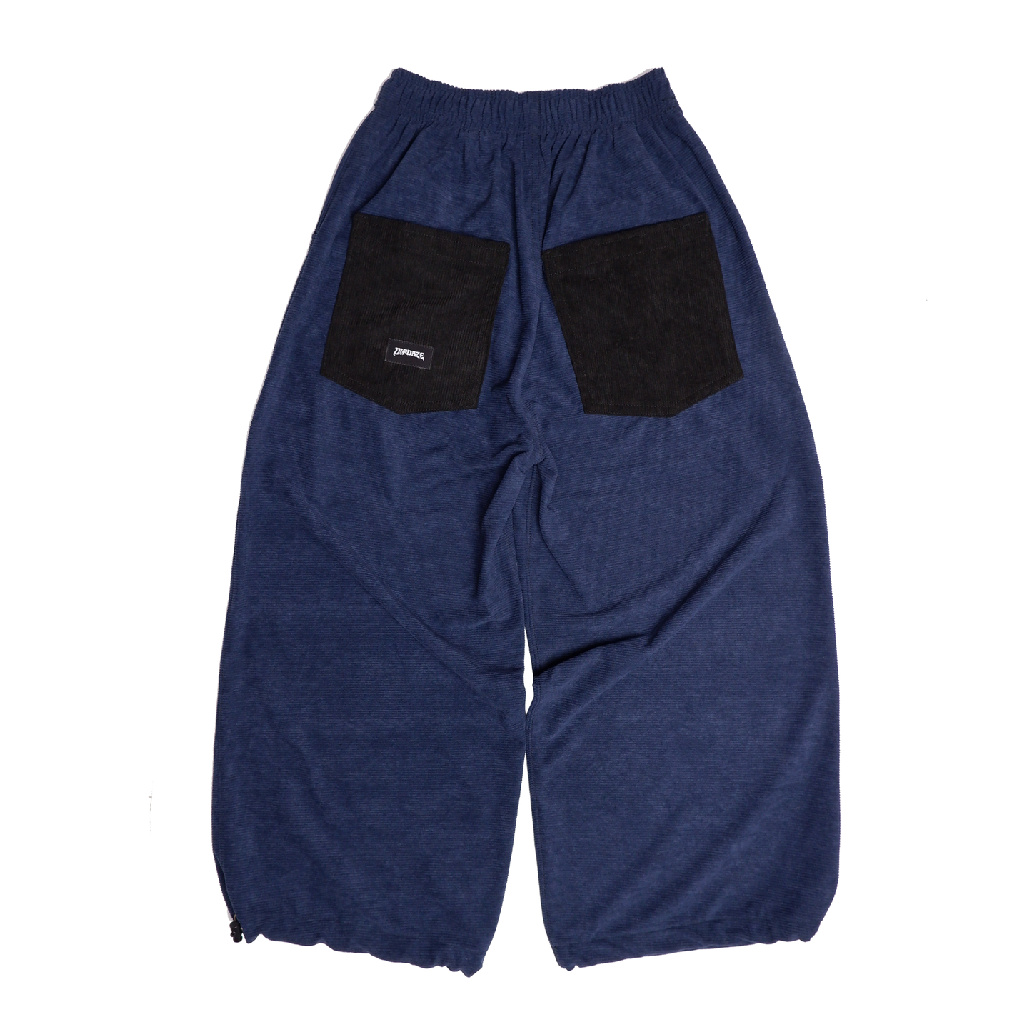 "CORDUROY WIDE-LEG PANTS" (NAVY BLUE)