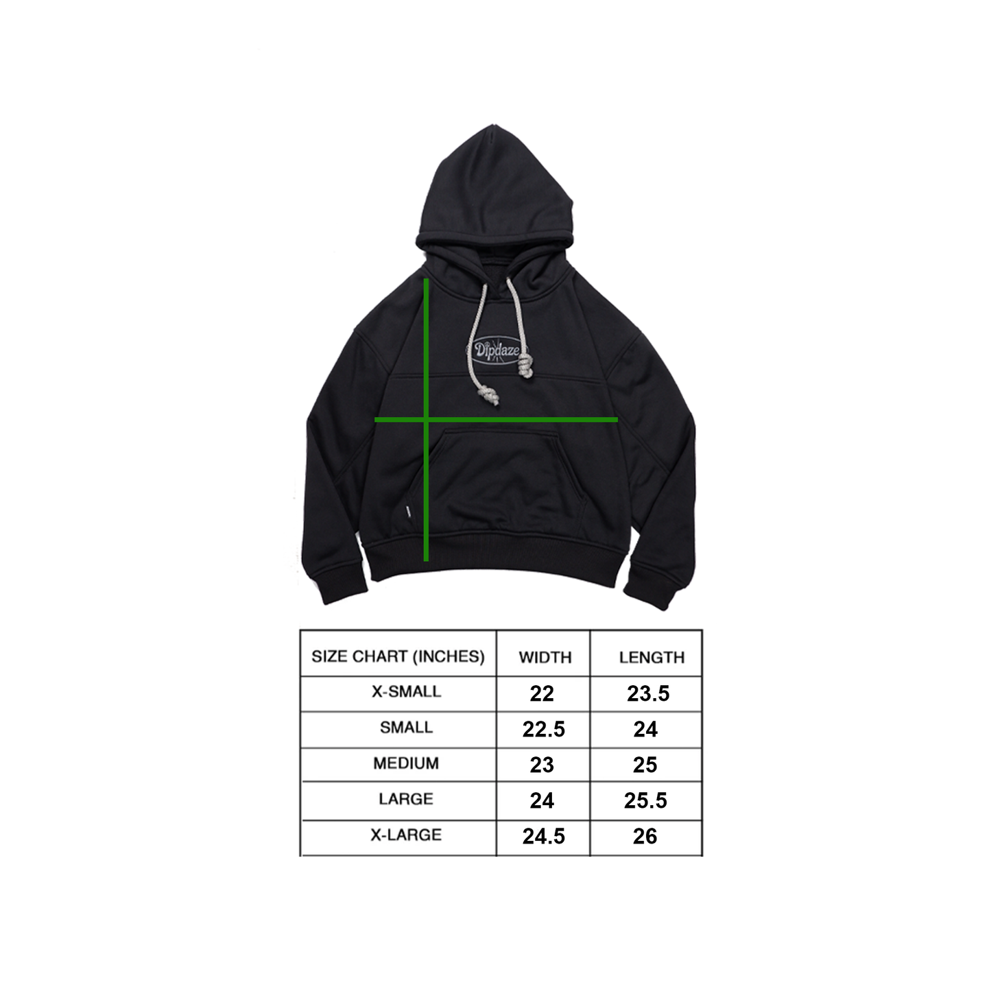 "HOODIE" (BLACK)