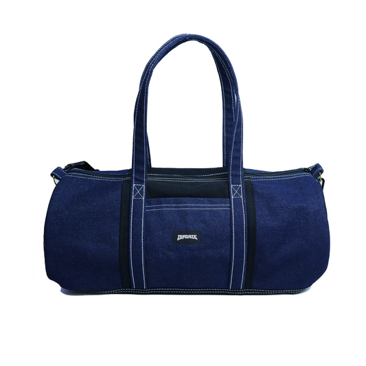 "DENIM DUFFLE BAG"