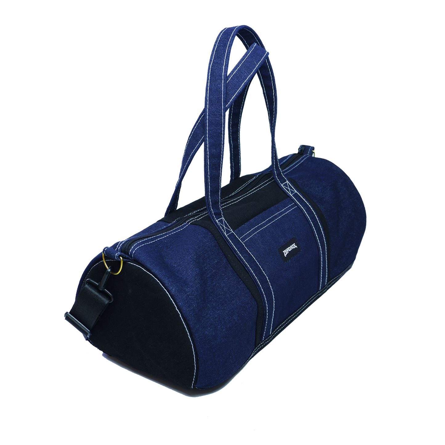 "DENIM DUFFLE BAG"