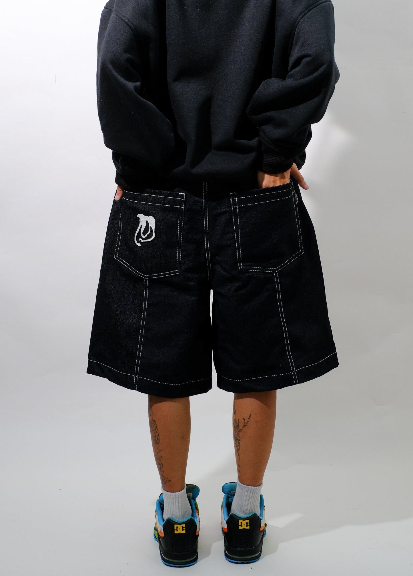 "DENIM JORTS" (INDIGO)